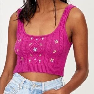 Glassons Magenta Sweater tank